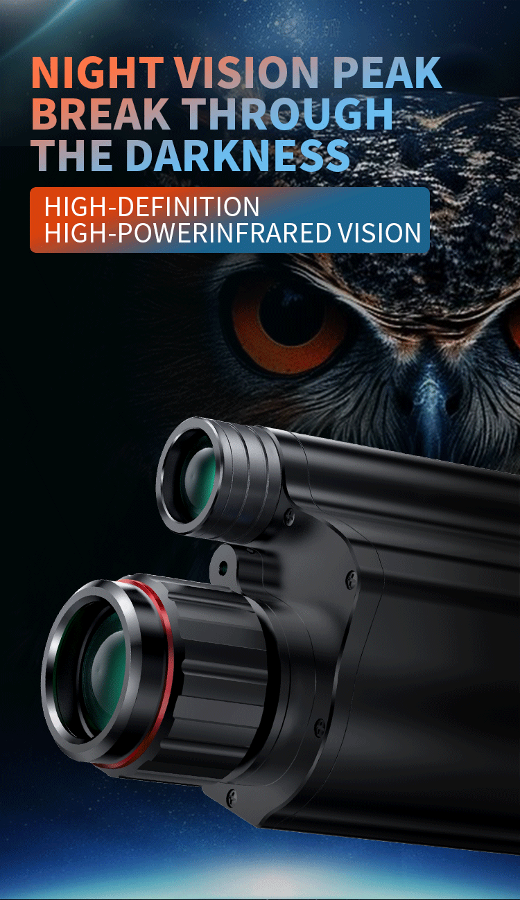 NV077 monocular night vision device 450m night vision range WIFI PIP Leaser Dot 50mm Lens