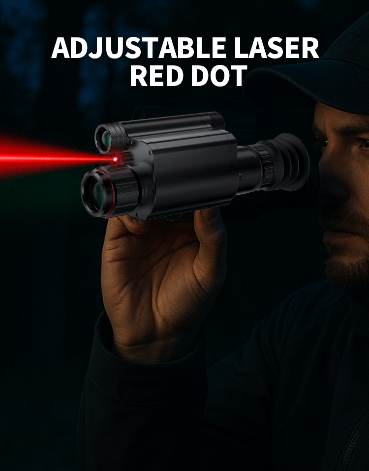 NV077 monocular night vision device 450m night vision range WIFI PIP Leaser Dot 50mm Lens