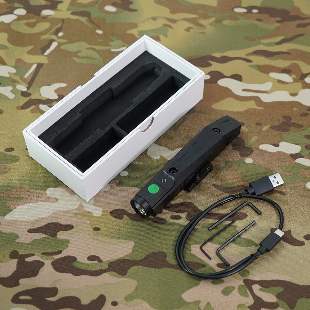 Tactical Flashlight & Laser Sight — 1000 lm, Picatinny & M-LOK Compatible