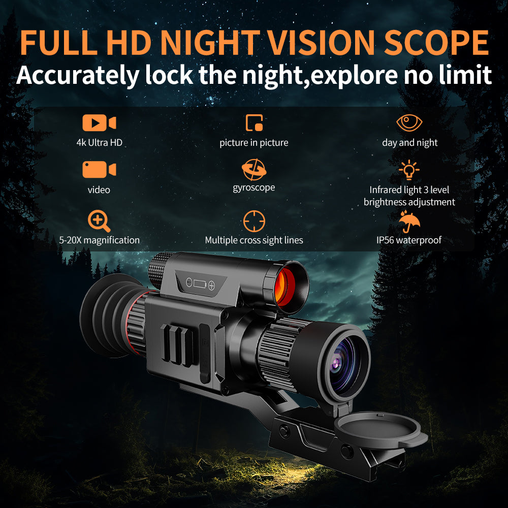 NV078  monocular night vision device 450m night vision range  PIP