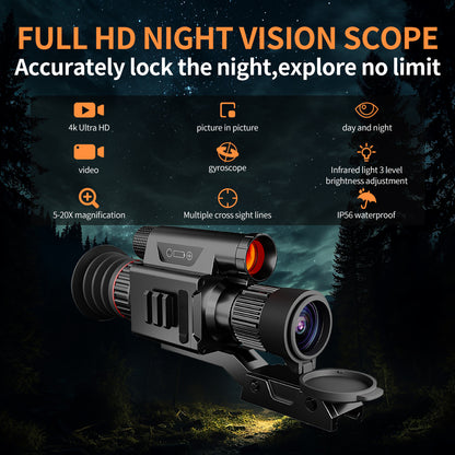 NV078  monocular night vision device 450m night vision range  PIP