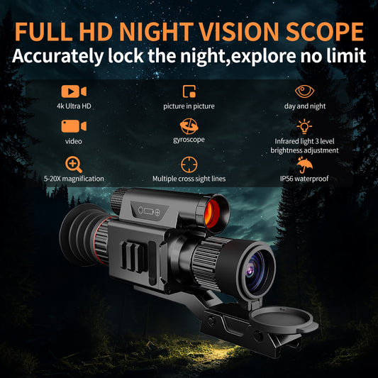 NV078  monocular night vision device 450m night vision range  PIP