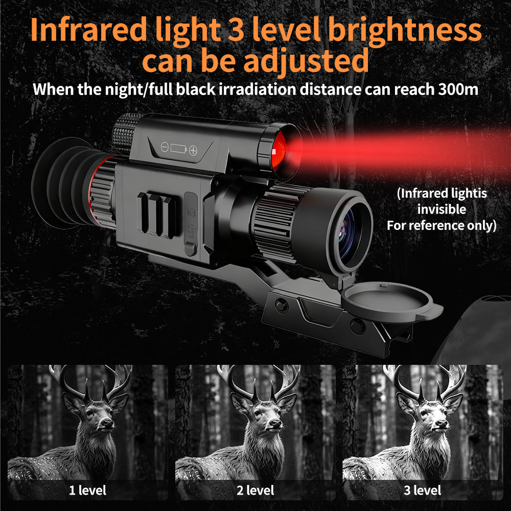 NV078  monocular night vision device 450m night vision range  PIP