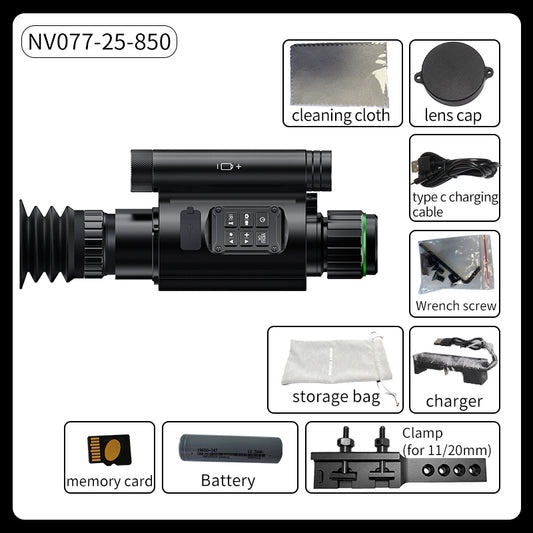 NV077 monocular night vision device  450m night vision range WIFI PIP Leaser Dot 25mm Lens