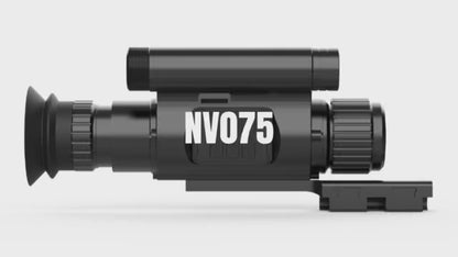 NV075 Night Vision Hunting Scope Goggles Monocular 200-400M Infrared Camera Support Photo & Video,50mm Lens,Metal Body